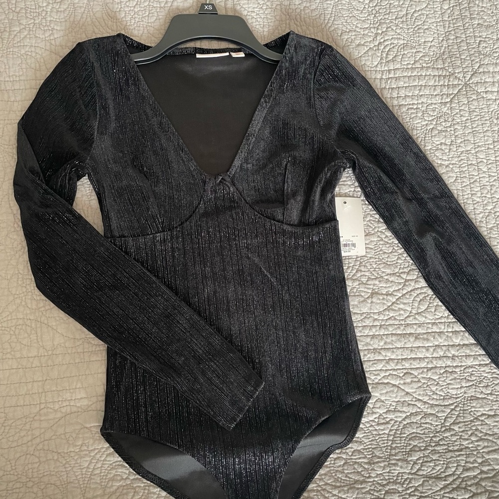 SO Longsleeve mock neck bodysuit.
